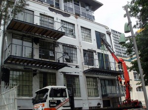 High lift, Hobson St, Auckland CBD 