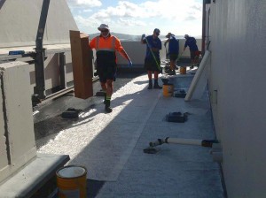 Waterproofing deck 