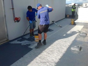 Waterproofing deck 